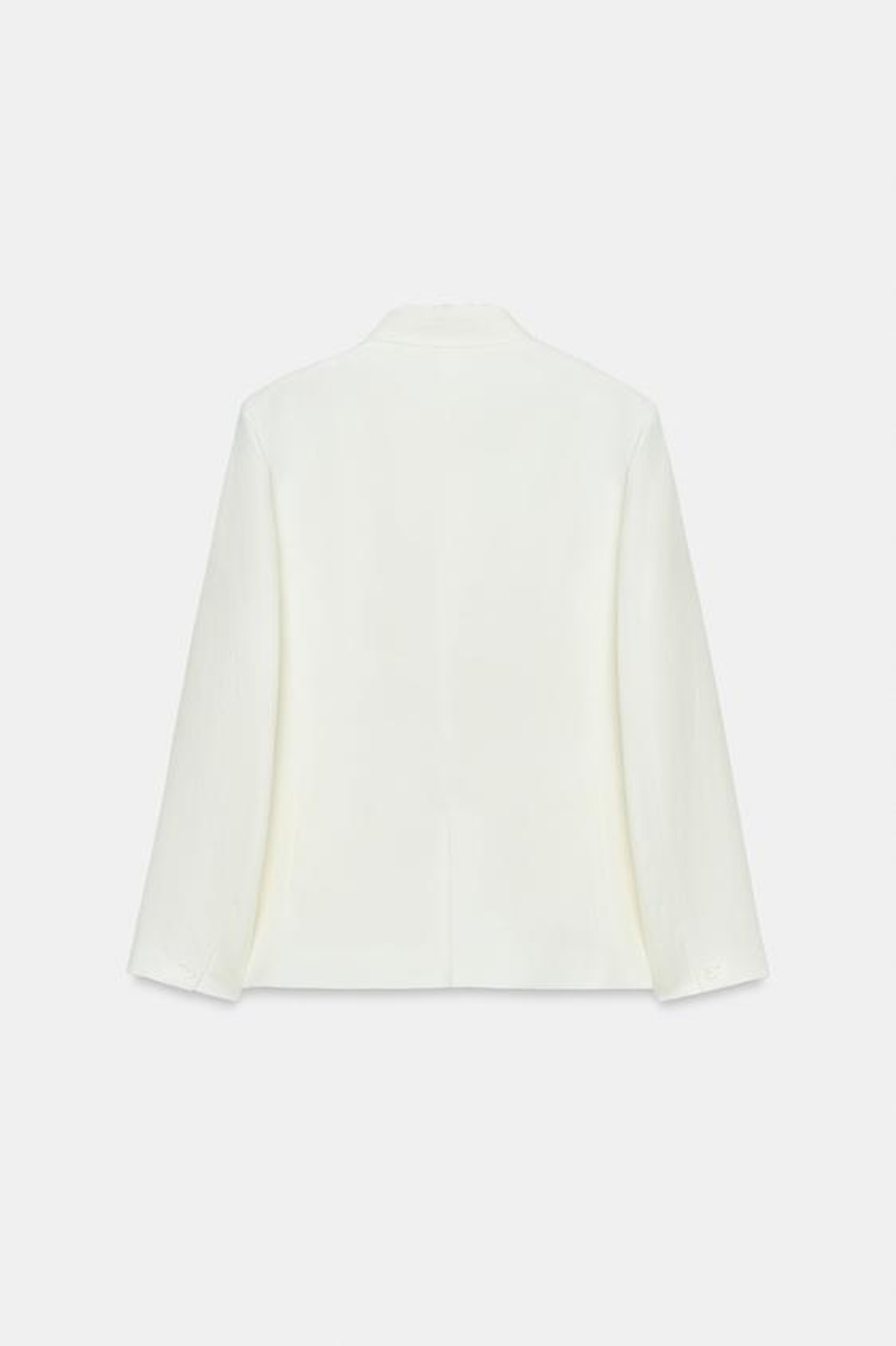 ZARA БЛЕЙЗЕР ИЗ 100% ЛЬНА — ZW COLLECTION, БЕЛЫЙ