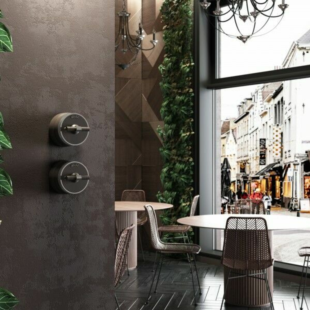 Переключатель / выключатель одноклавишный Vintage (мокко матовый/хром)