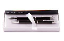 Набор Cross Helios Black Lacquer шариковая ручка и механический карандаш 0.9 AT0221G-9