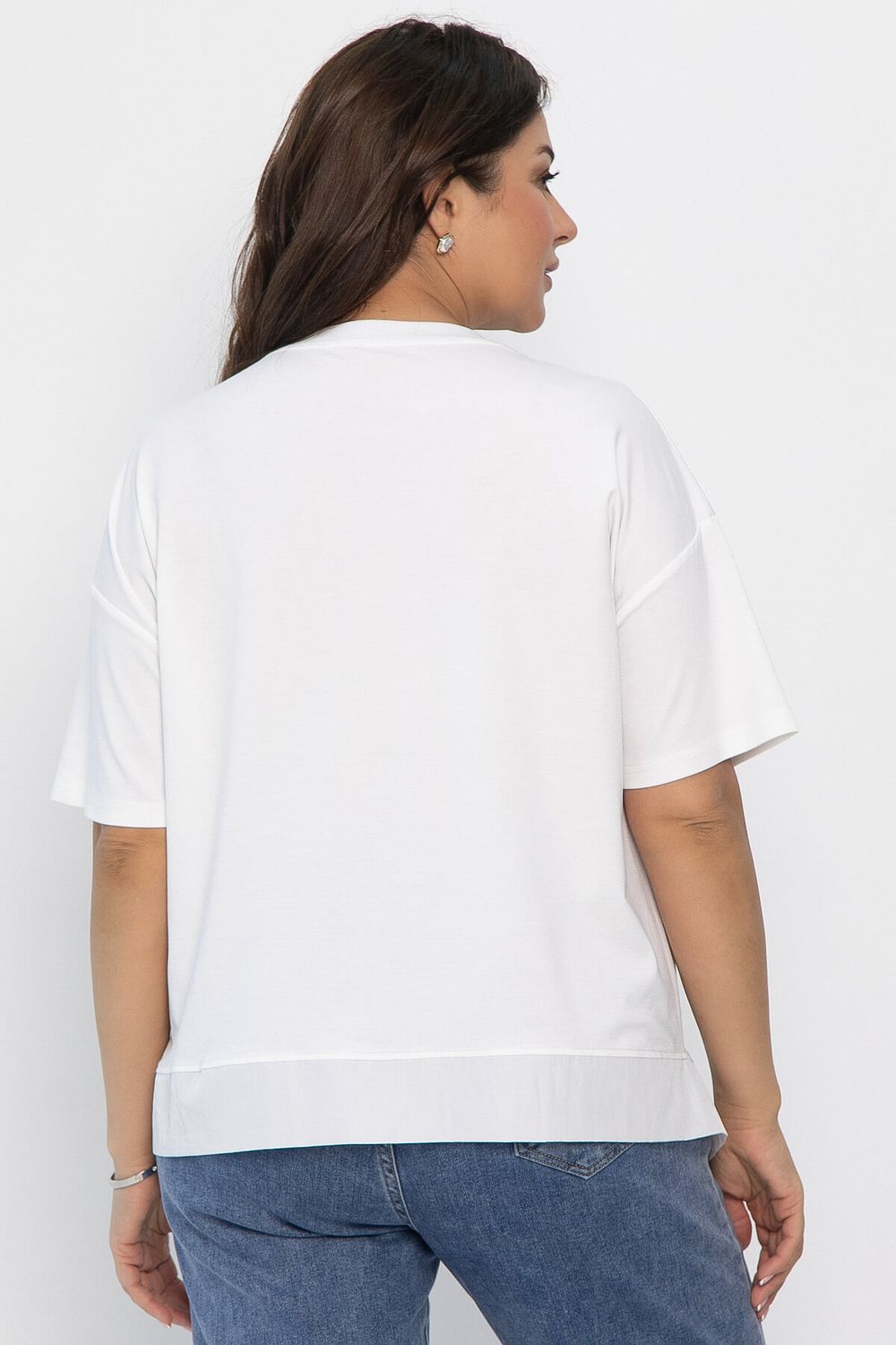 Блуза Флорис (белая) Б13942-1М LT Collection