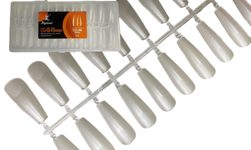 Типсы KYASSI гелевые 120шт Балерина матовые