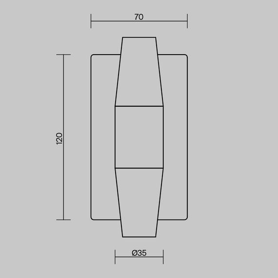 Настенный светильник (бра) Maytoni MOD401WL-L6BS3K