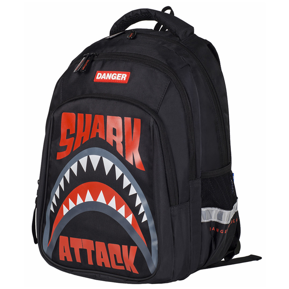 АКЦИЯ ЛИК Рюкзак Berlingo Comfort "Shark" 38*27*18 см, 2 отделения, 4 кармана, эргономичная спинка
