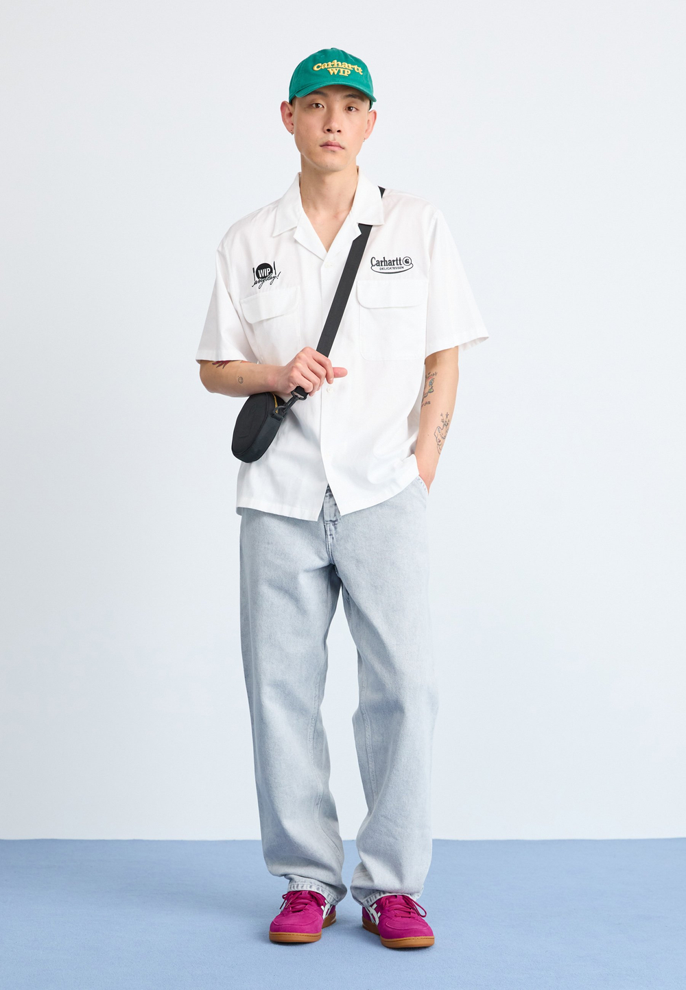 Carhartt WIP SMITHFIELD  - Джинсы свободного покроя - Чёрный