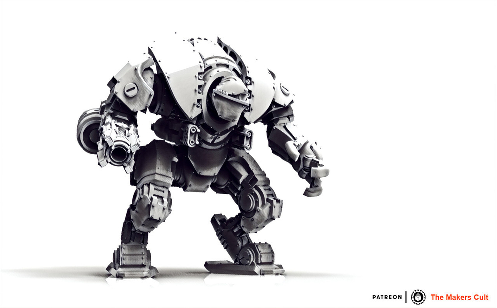 Adeptus Mechanicus Kastelan Juggernaut Робот механикус №8 миниатюра для dnd, днд, pathfinder, фентези, Настольная игра, НРИ, Варгейм, РПГ