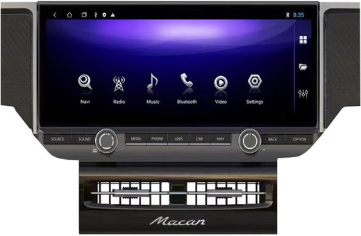 Магнитола Porsche Macan 2014-2019 - Parafar PF1955L12 монитор 12.3", Android 12, 6+128Гб, CarPlay, SIM-слот