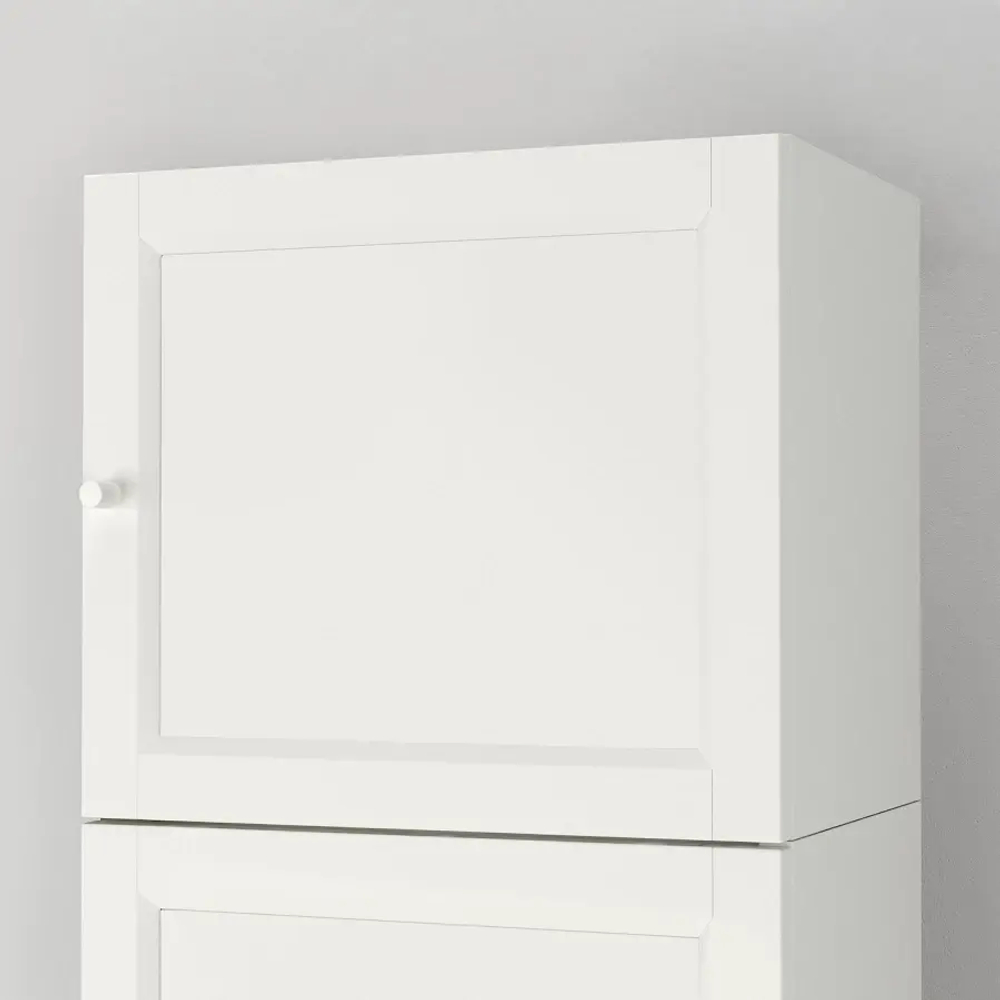 Книжный шкаф с дверцей - BILLY/OXBERG IKEA/ БИЛЛИ/ОКСБЕРГ ИКЕА, 30х40х237 см, белый