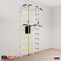 Шведская стенка Sv Sport усиленная 675 (Турник стандарт/Брусья/Канат/Лестница)