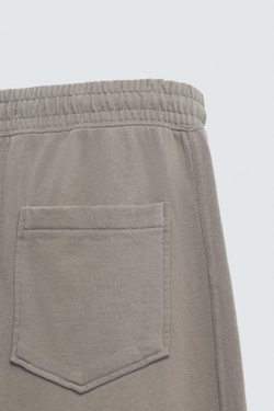 ZARA ДЖОГГЕРЫ BALLOON FIT С ЭФФЕКТОМ ПОТЕРТОСТИ, СВЕТЛО-СЕРЫЙ