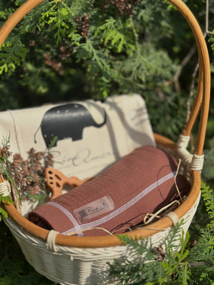 Муслиновая пеленка Шоколад 90*130 (+/-5см)