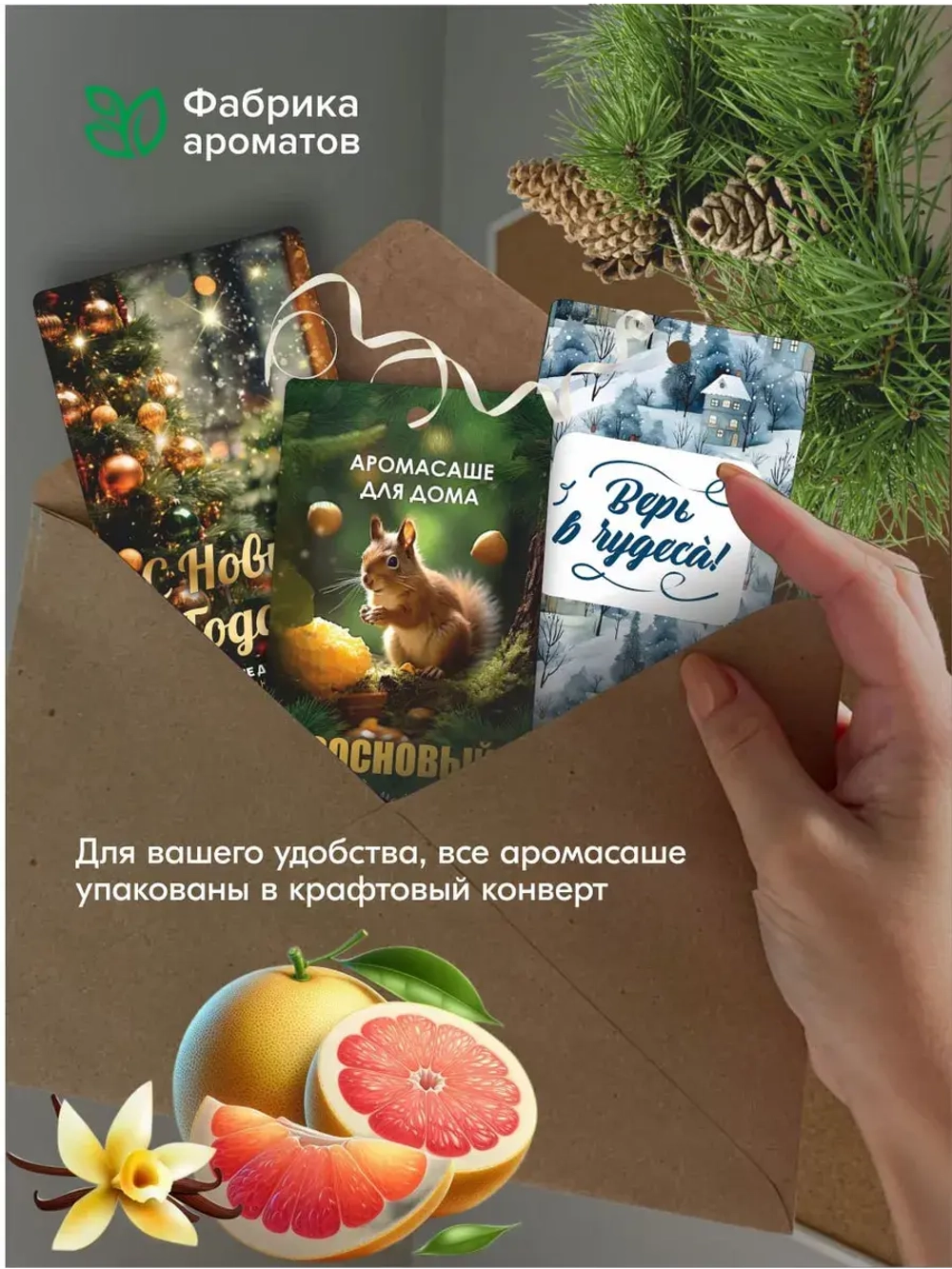 Набор ароматических саше для шкафа