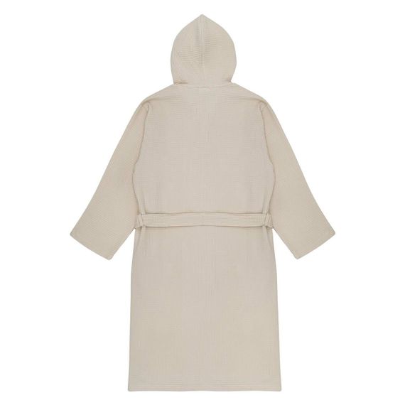 Naomi (крем) M (р.54-56) Халат вафельный с капюшоном