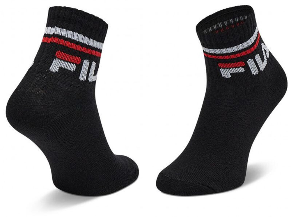 Теннисные носки Fila Junior Quarter Plain Tennis Socks 3P - черный