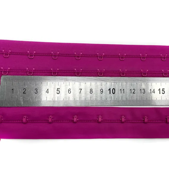 Крючки на ленте двухрядные фуксия