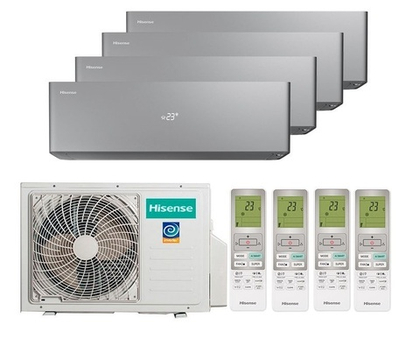 Мульти-сплит система Hisense на 4 комнаты (25+25+25+25)VISION PRO CARBON