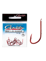 Крючки Gamakatsu LS-5260R NEW LABEL HOOKS RED размер 08 (упк.12шт.)