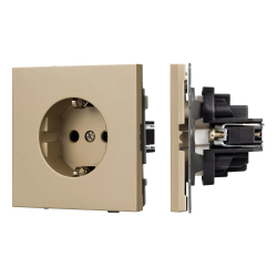 Механизм электрической розетки SCT-TENDO-MEU1-SFPL-GD (230V, 16A) (Arlight, -) 054639