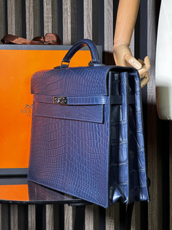 Портфель из кожи крокодила Hermes