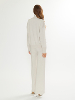 Женский костюм двойка из шерсти светлый