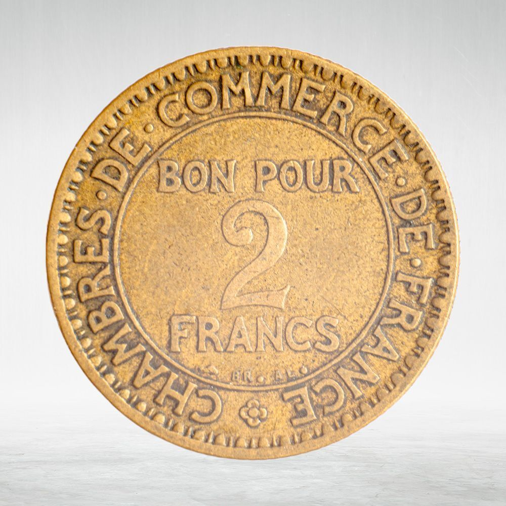 France, 2 Francs 1921 - Chambers of Commerce, VF