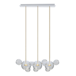 Pendant design lamp   Bolle by Giopato & Coombes (3 lampshade ,  прямоугольное mount)