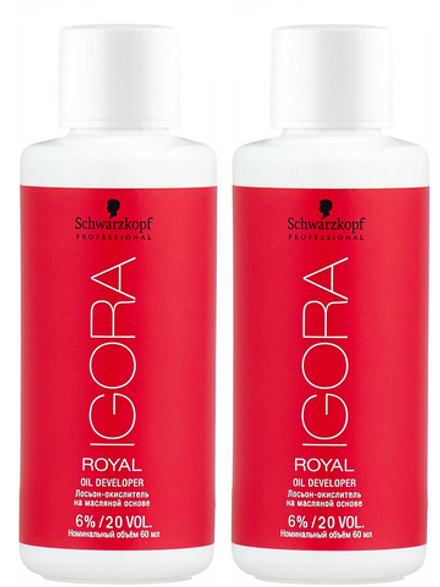 Schwarzkopf Igora Royal Oil 6% - Лосьон-окислитель на масляной основе 60 мл (2 шт.)