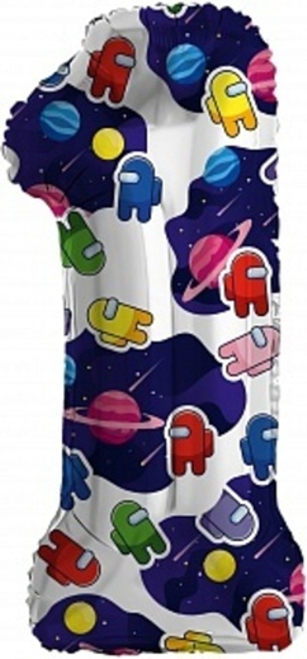 Р Цифра 1 Космонавтики 32''/81 см