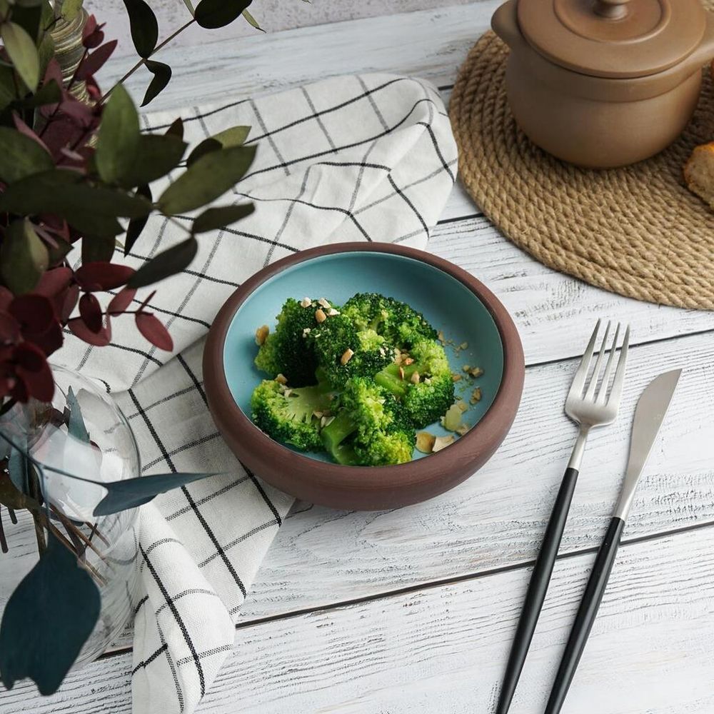 Салатник 400 мл d 15,8 см h4,5 cм Blue Matt New Brown Taiga P.L. [6]