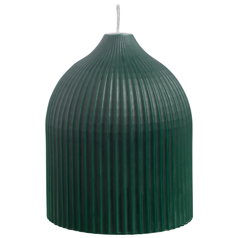 Свеча декоративная темно-зеленого цвета из коллекции edge, 10,5см