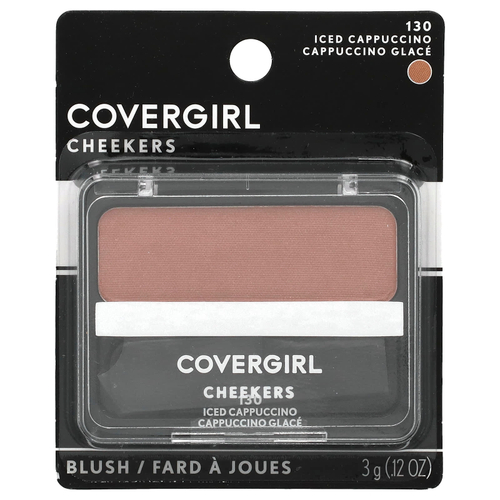 Covergirl, Cheekers Blush, румяна для лица, 130 холодный капучино, 3 г (0,12 унции)
