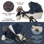 Детская коляска Nuovita Carro Sport 2 в 1 Blu bianco/Сине-белый