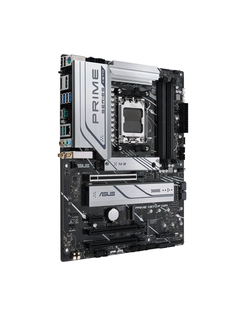 Материнская плата ASUS PRIME X670-P WIFI, AM5, X670, 4*DDR5,  6*SATA, 3*M.2, 7*USB 3.2, 2*USB 2.0, Type-C, 4*PCIx16, 1*PCIx1, DP+HDMI, ATX; 90MB1BV0-M0EAY0