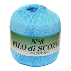 Пряжа Filo Di Scozia №8 50г, 340м, 100%мерсеризованный хлопок (цена за 1 шт)