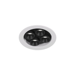 DK2510-WB Встраиваемый светильник SPACE со светодиодом d65 220V 8W 38° 4000К IP20 белый/черный алюминий