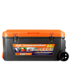 Изотермический контейнер (термобокс) Biostal (80 л.) на колесах