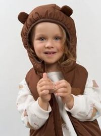 Жилет с капюшоном "Шоколад" 0+