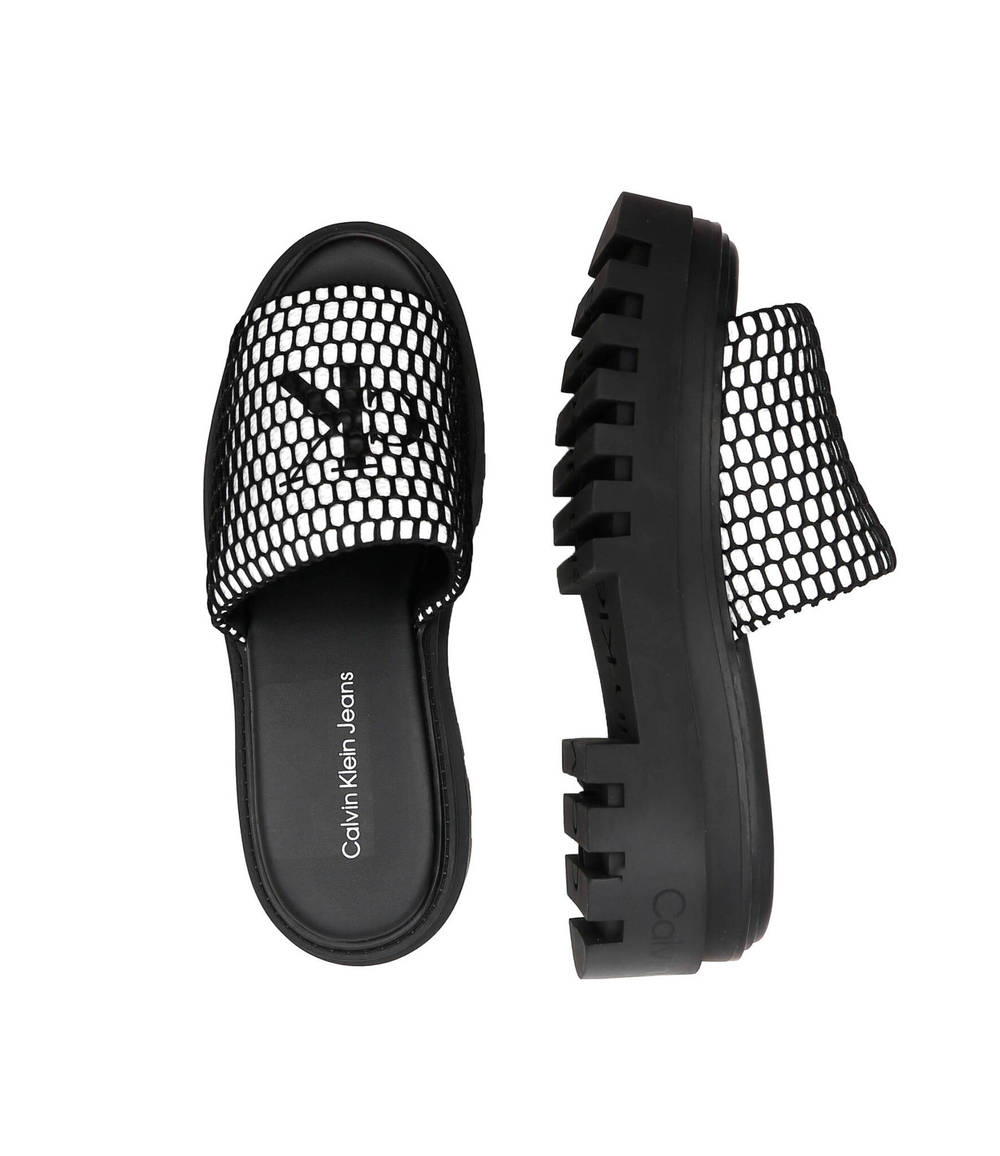 Шлепанцы TOOTHY COMBAT CALVIN KLEIN JEANS - черный(YW0YW00950)