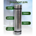 Коврик туристический 160х60х1 см, вспен ПВХ, фольгированный, T2023-041