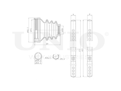 Пыльник ШРУСа (к-т) UNIO DUC-30087K