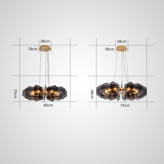 Подвесная люстра Imperium Loft Baccara 140545-26