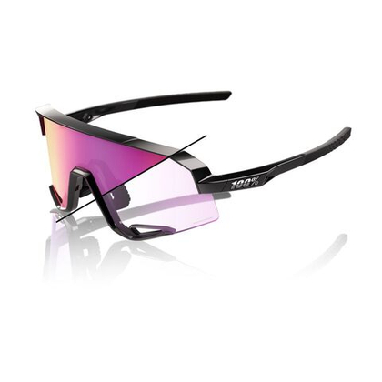 Спортивные очки 100% SLENDALE - Gloss Black - Photochromic Purple Mirror