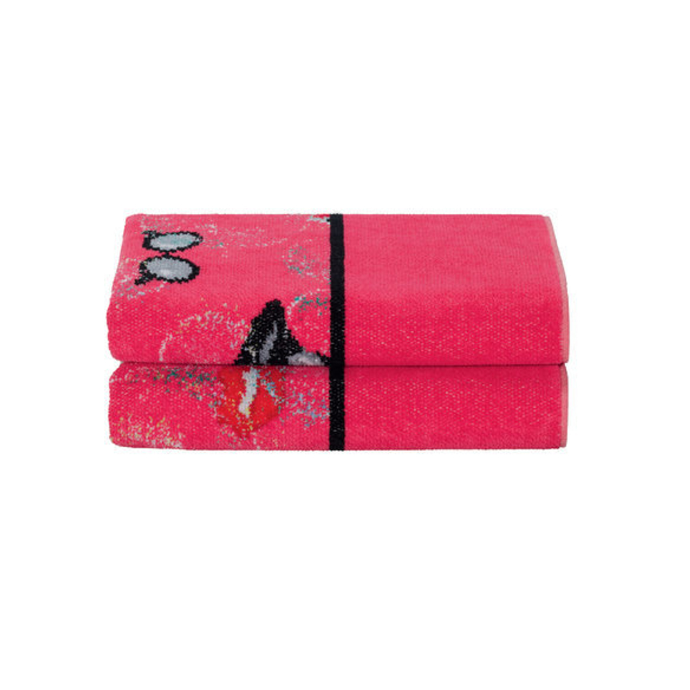 Полотенце 50x100 Feiler Audrey 133-10 pink-schwarz
