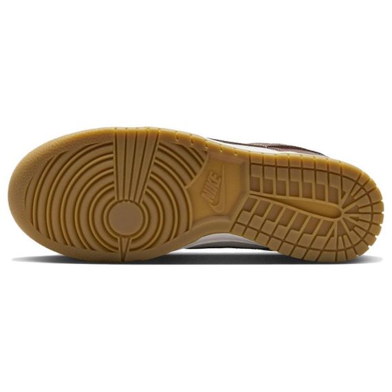 NIKE Dunk Кроссовки для скейтбординга Низкие Топ Красно-коричневые Белые Женские