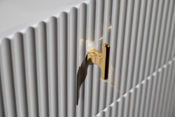 Комод с тремя ящиками 74x40x75см Garda Decor Doria белый с золотом