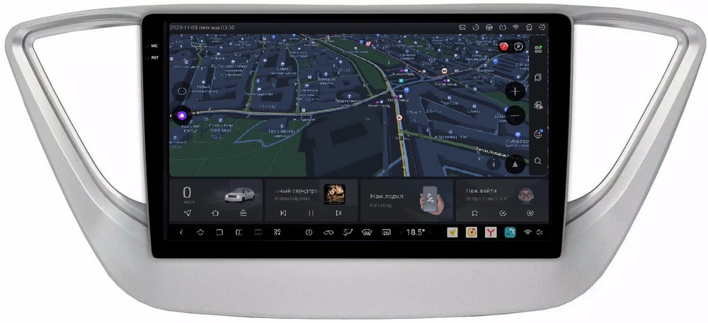 Магнитола для Hyundai Solaris 2 2017-2022, Solaris HS 2024+ - Carmedia OL-9710 QLed+2K, Android 13, UIS7870 (DUDU7), CarPlay, SIM-слот