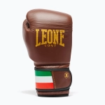 Боксёрские перчатки LEONE 1947 Italy '47 black/white/brown