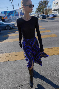 ZARA ЮБКА МИДИ АСИММЕТРИЧНОГО КРОЯ С ПРИНТОМ, РАЗНОЦВЕТНЫЙ