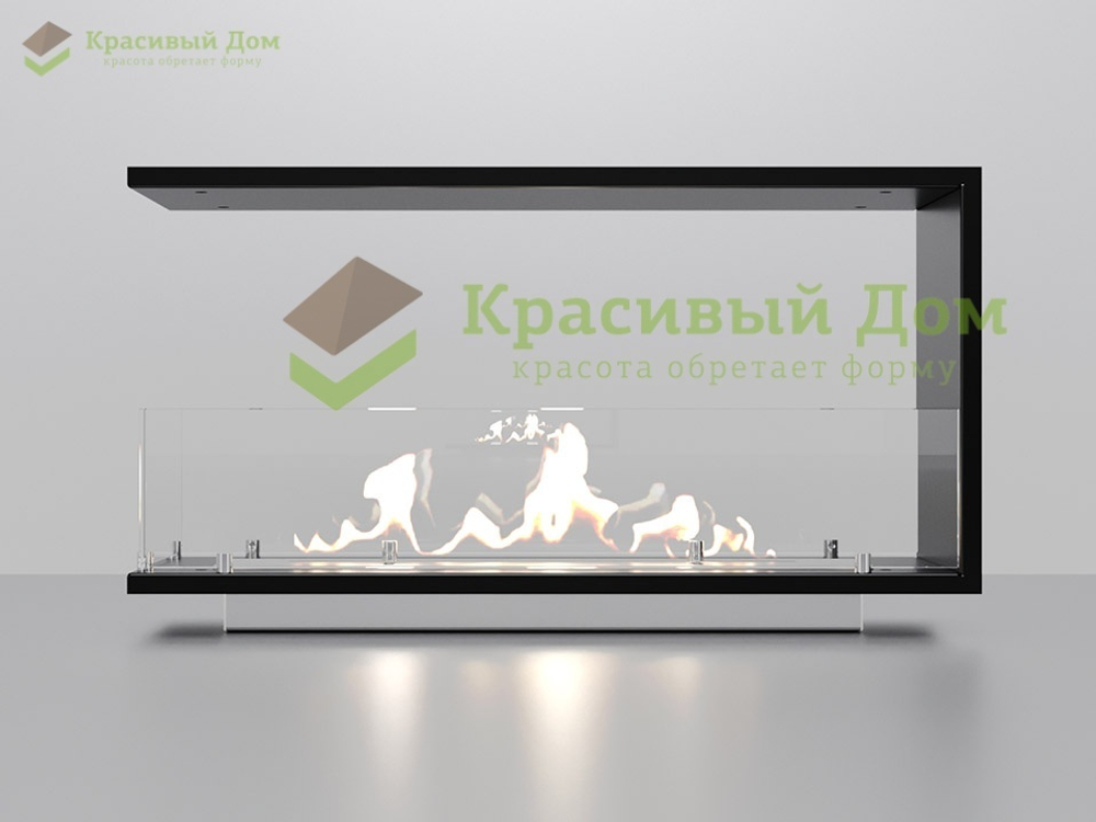 Торцевой биокамин 1000