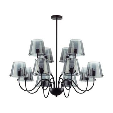 6570/12C MODERNI LN25 104 черный/дымчатый/металл/стекло Люстра потолочная G9 12*20W 220V SMOKY