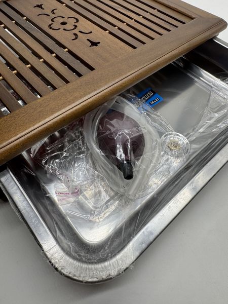 Доска, с поддоном и сливом, дерево, 39/31см